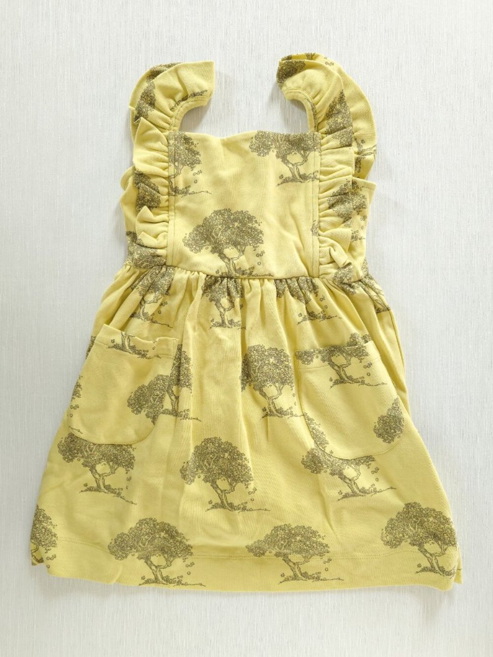 Kate Quinn Apple Tree Dress 6Y Cotton Pinafore Ruffle New
